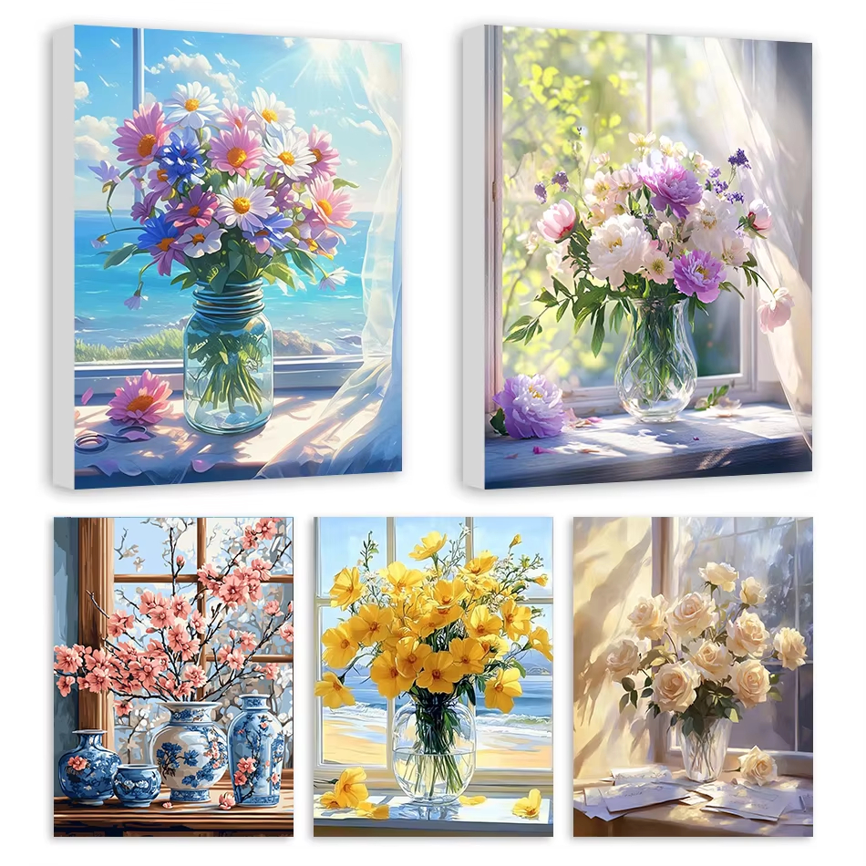 Tv Art And Craft - Diy Painting By Numbers Window Sill