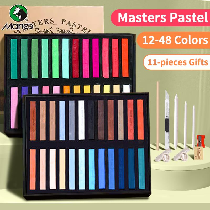 Chalk Pastel Set - 12/24/36/48 Colors Soft Masters Pastel Colored