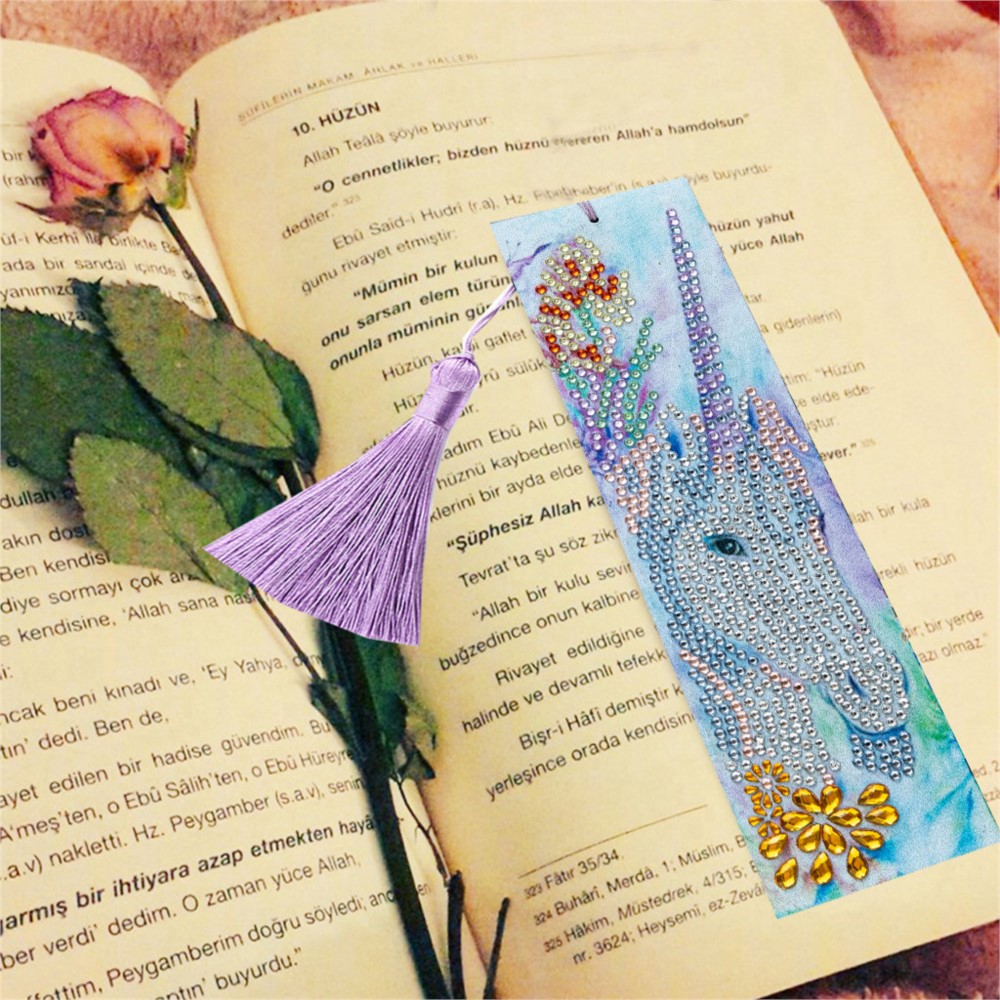 Art Craft Unicorn - 5D DIY Unicorn Tassel Bookmark Diamond