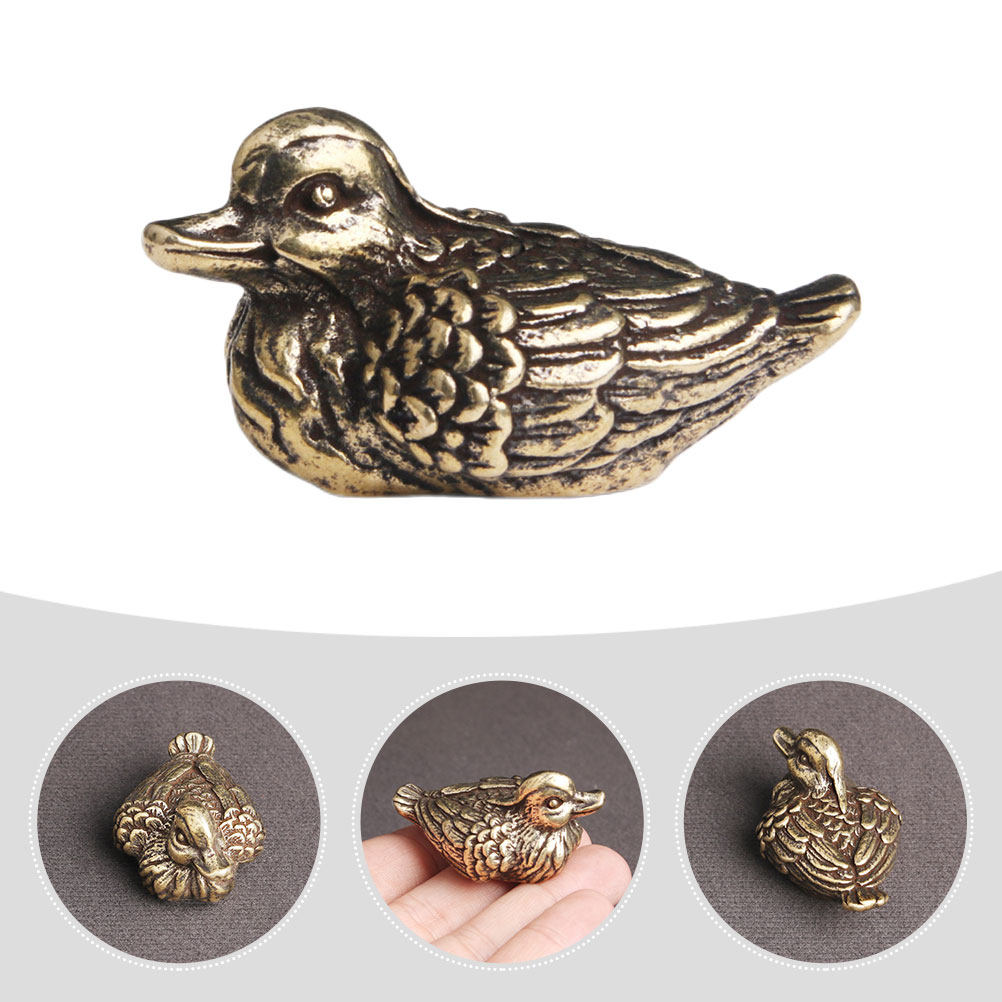 Art Craft Duck - Brass Copper Tea Pet Mandarin Duck