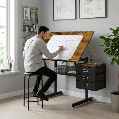 Art & Craft Kortingscode - Adjustable Art Desk with Storage, 0-75°