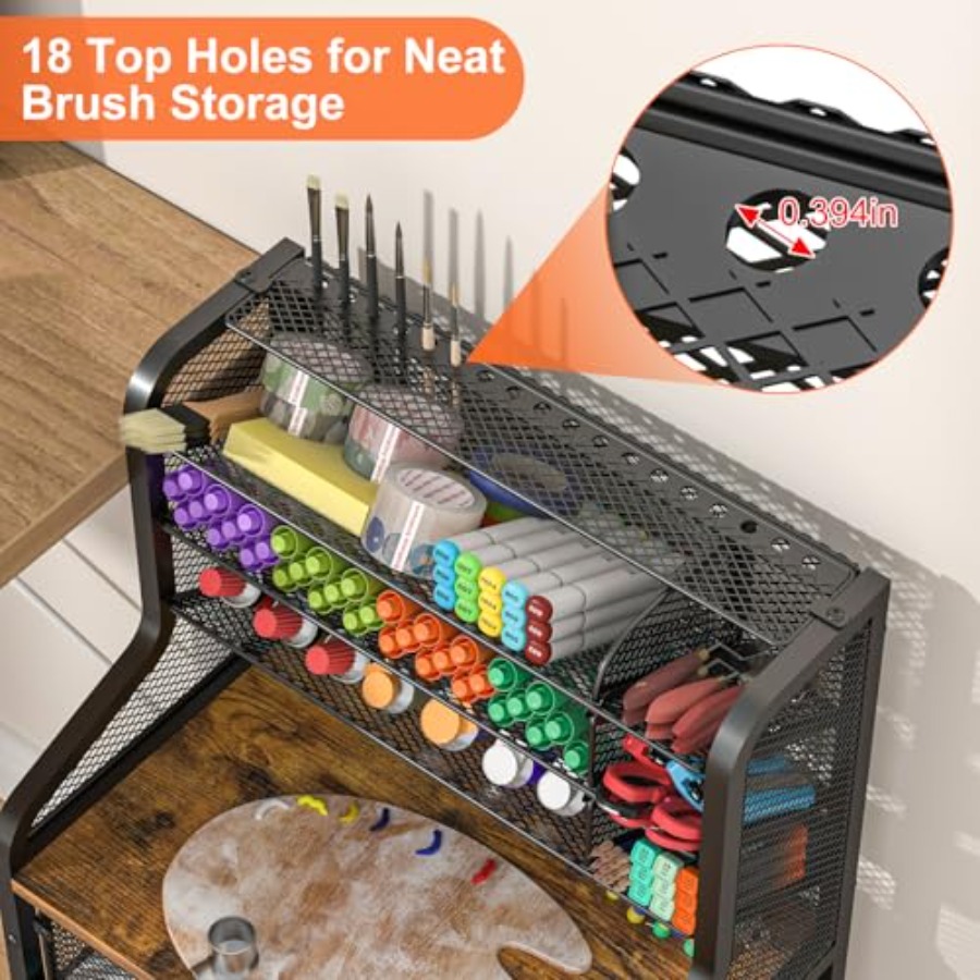 Small Rolling Utility Cart wit - Art Craft Organizer recensione e prezzo