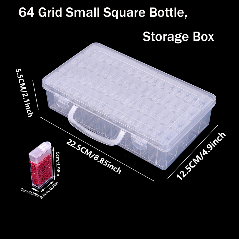 4 Pack 64 Grids Diamond Storag - Art Craft Organizer recensione e prezzo