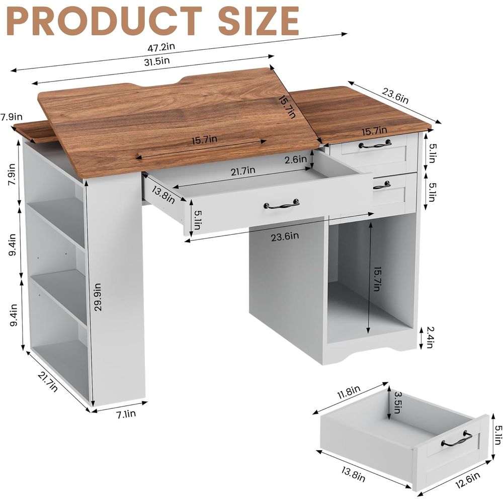 Drating Table with Storage Cab - Art & Craft Kortingscode recensione e prezzo