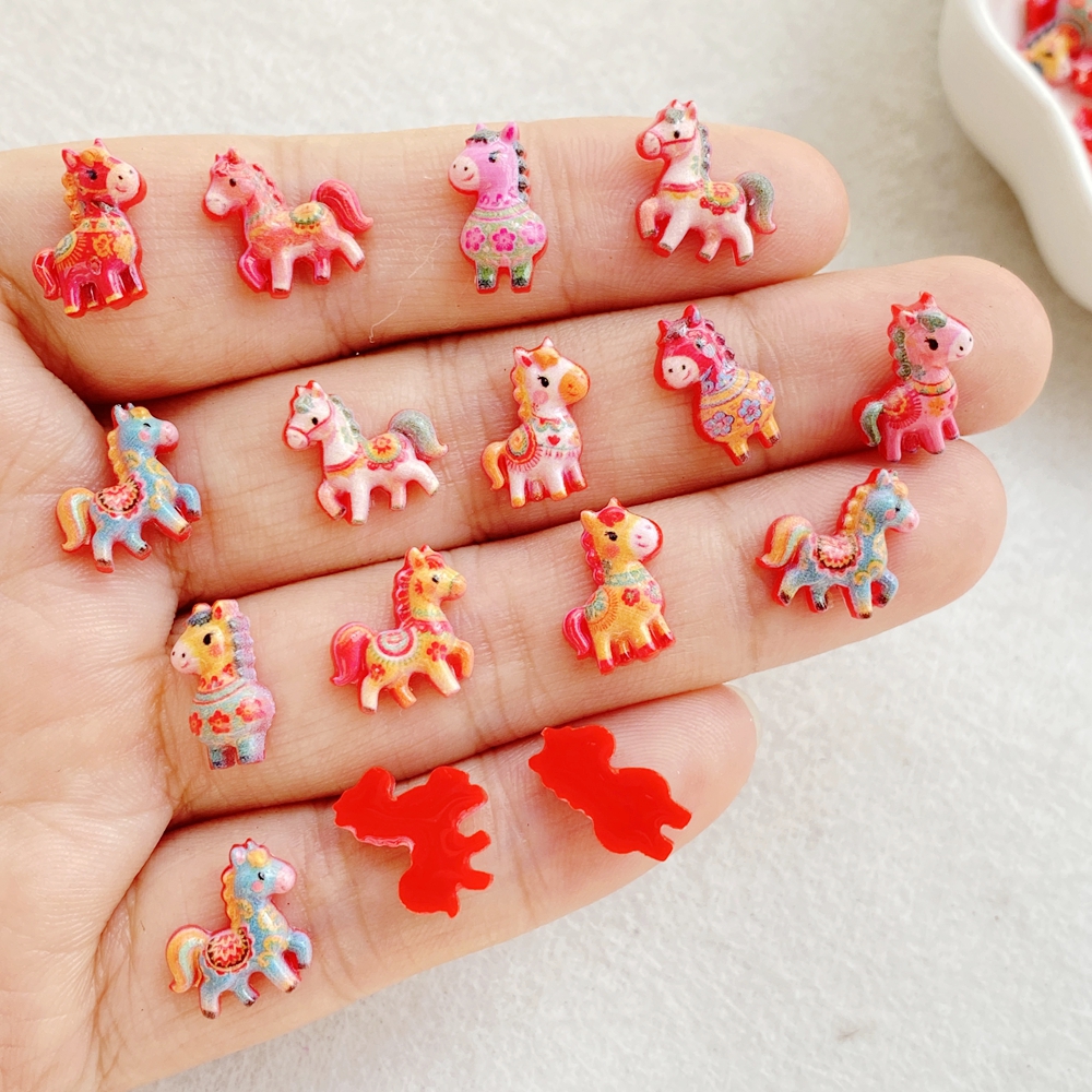 50pcs Resin Cute Mini Red Anim - Art Craft Unicorn recensione e prezzo