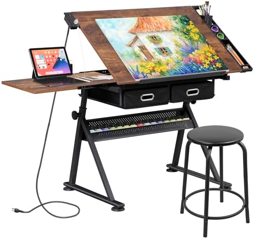 Adjustable Drafting Table with - Art & Craft Kortingscode recensione e prezzo