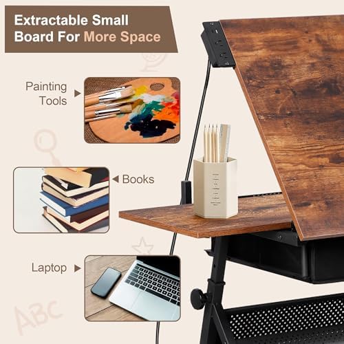 Adjustable Drafting Table with - Art & Craft Kortingscode recensione e prezzo