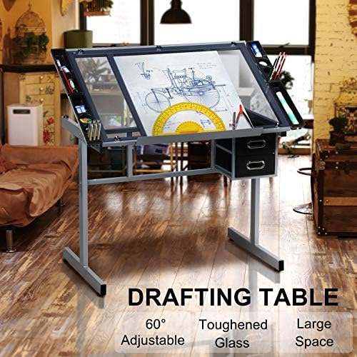Drawing Desk Adjustable Glass  - Art & Craft Kortingscode recensione e prezzo