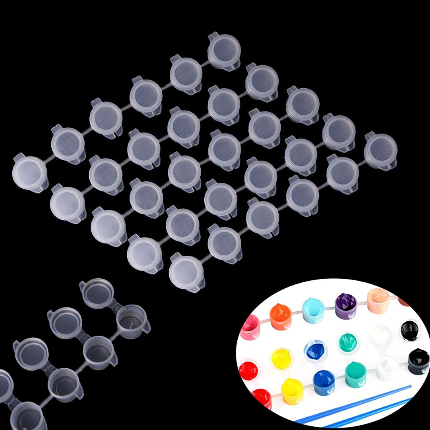10strips 60pots Empty Paint St - Art Craft Organizer recensione e prezzo