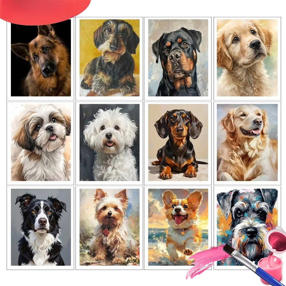 Painting By Number Kits Dog An - Tv Art And Craft recensione e prezzo