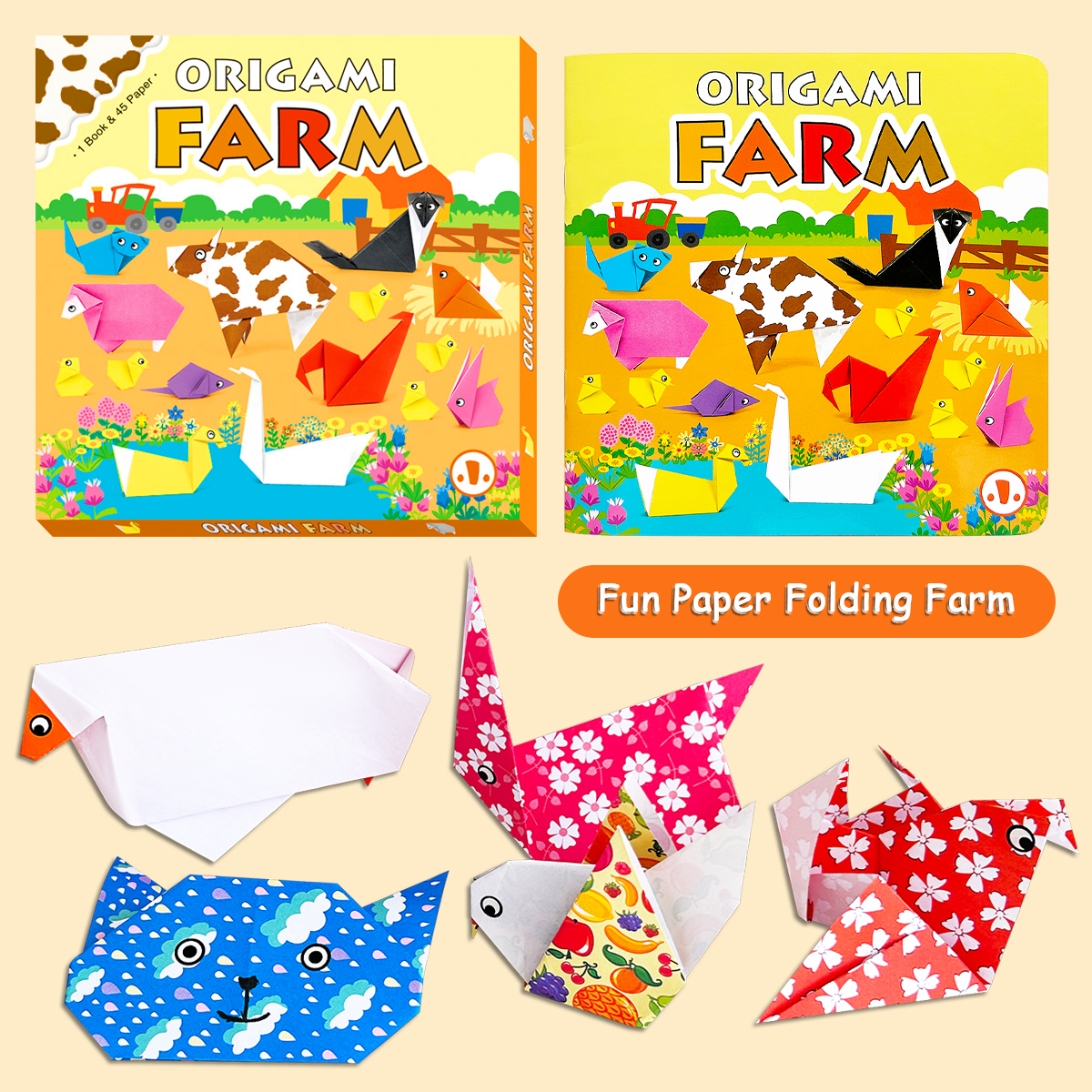 Children's Origami Farm Toolki - Art Craft Book recensione e prezzo