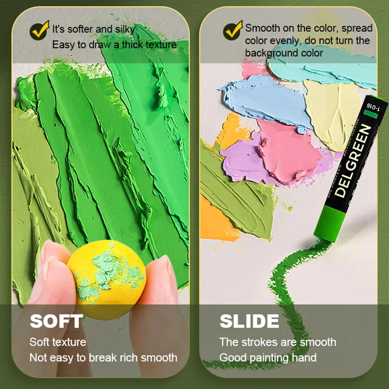 DELGREEN Artist Soft Oil Paste - Chalk Pastel Set recensione e prezzo