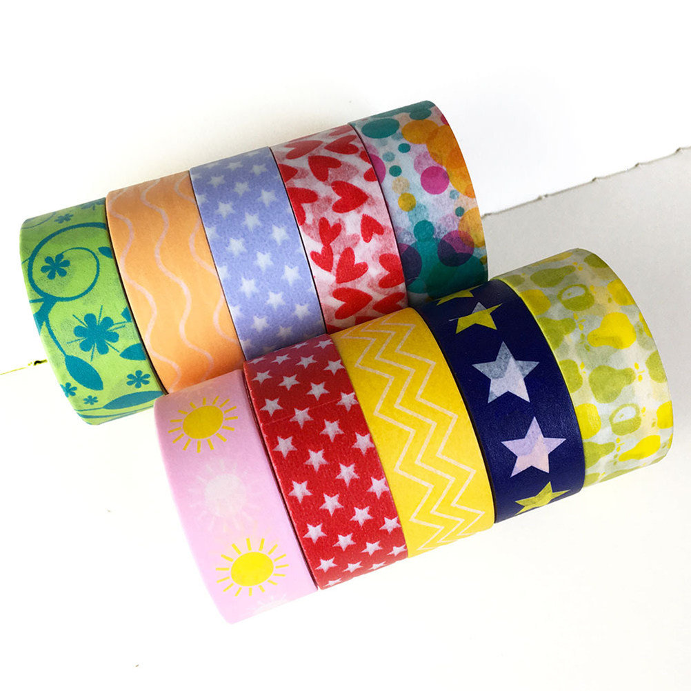 5 Rolls Red Love Pattern Washi - Art Craft For Preschool recensione e prezzo