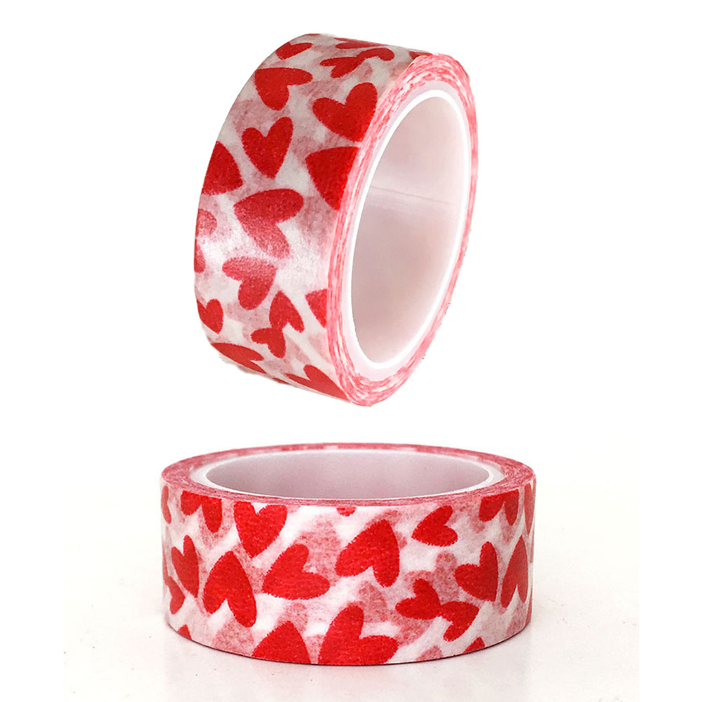 5 Rolls Red Love Pattern Washi - Art Craft For Preschool recensione e prezzo