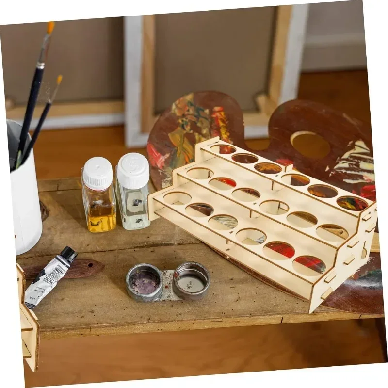 Wooden Paint Rack Organizer fo - Art Craft Organizer recensione e prezzo