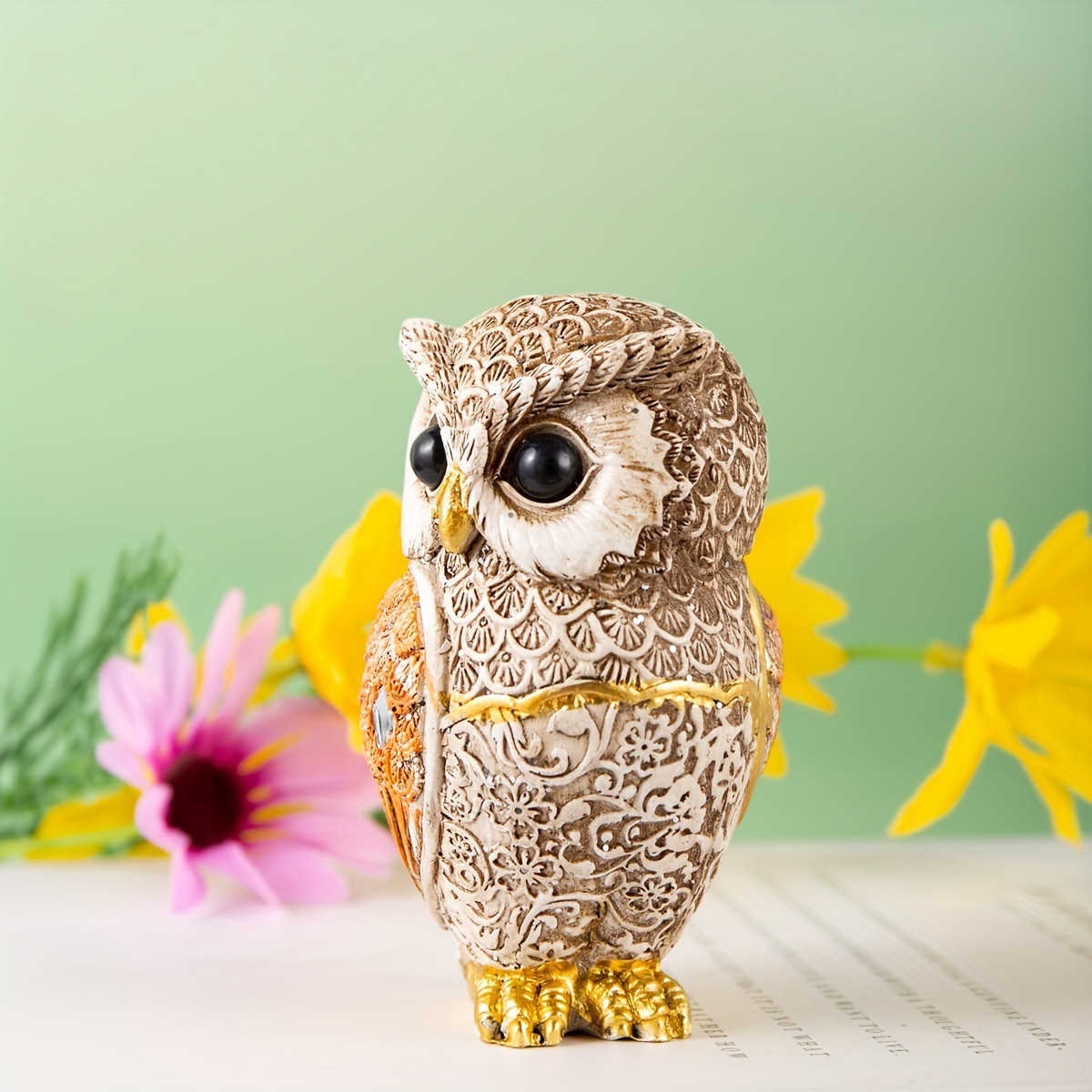New Trendy Resin Owl Statue Vi - Tv Art And Craft recensione e prezzo