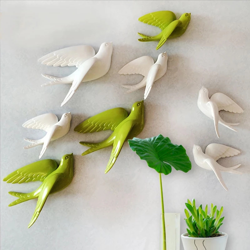 Creative Ceramic Birds Wall Ha - Tv Art And Craft recensione e prezzo
