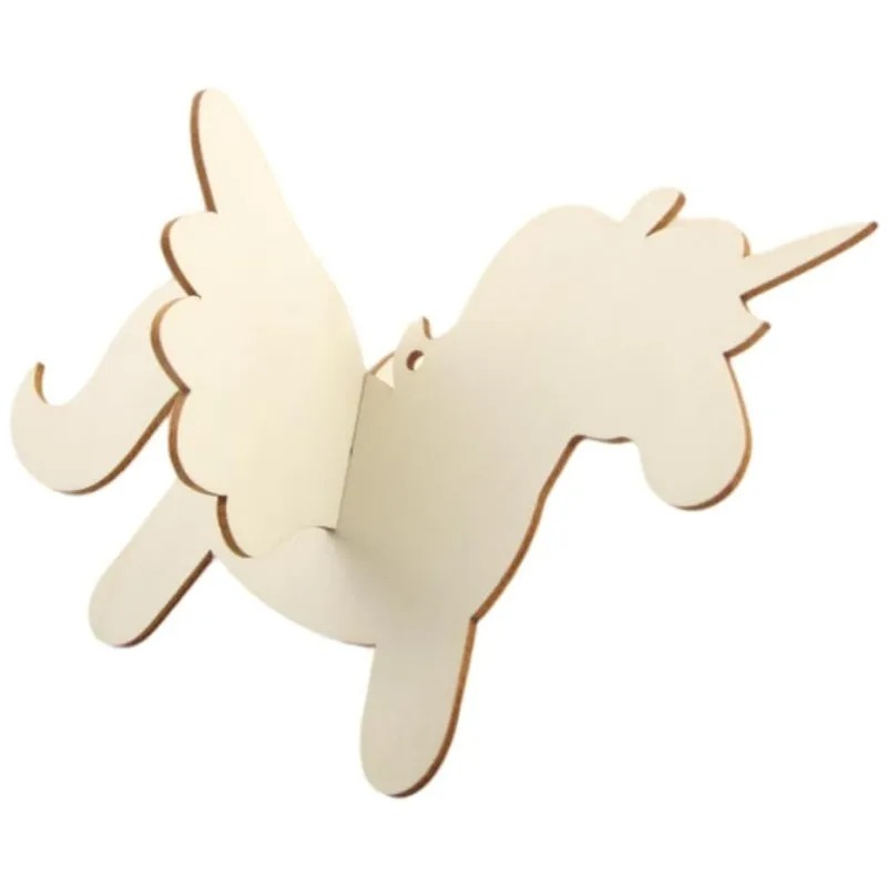 5pcs/lot Blank Wooden Hanging  - Art Craft Unicorn recensione e prezzo