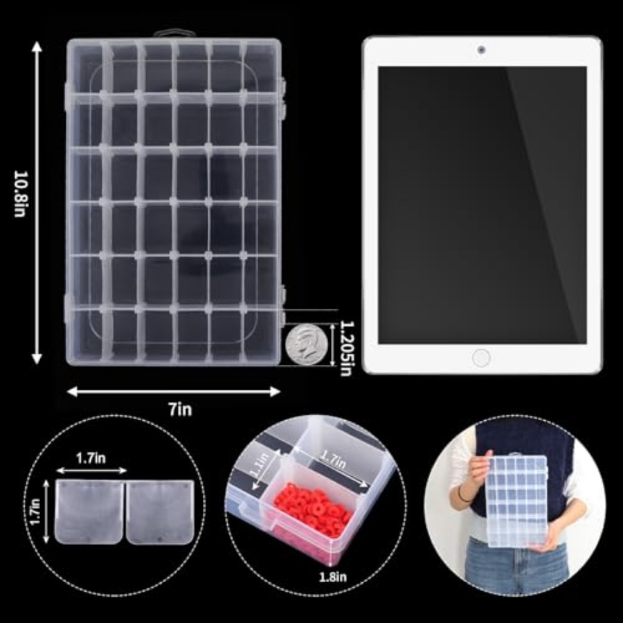 Clear Bead Organizer Tackle Bo - Art Craft Organizer recensione e prezzo