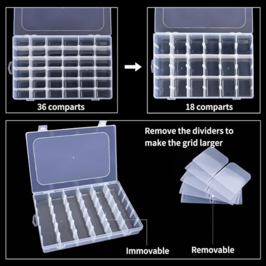 Clear Bead Organizer Tackle Bo - Art Craft Organizer recensione e prezzo