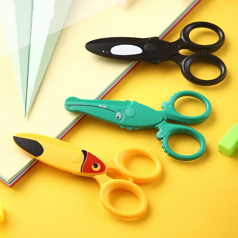 *3Pcs Kids Plastic Scissors Cu - Art Craft For Preschool recensione e prezzo