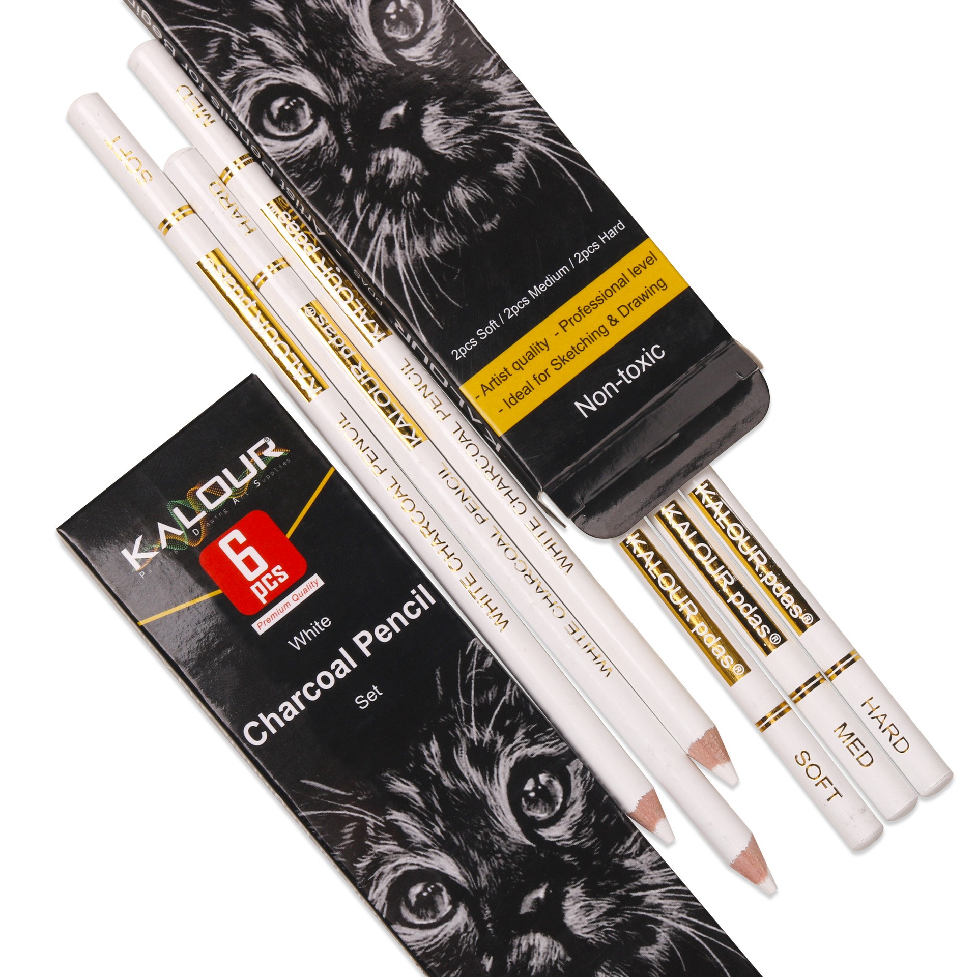 KALOUR Colored Charcoal Pencil - Chalk Pastel Set recensione e prezzo