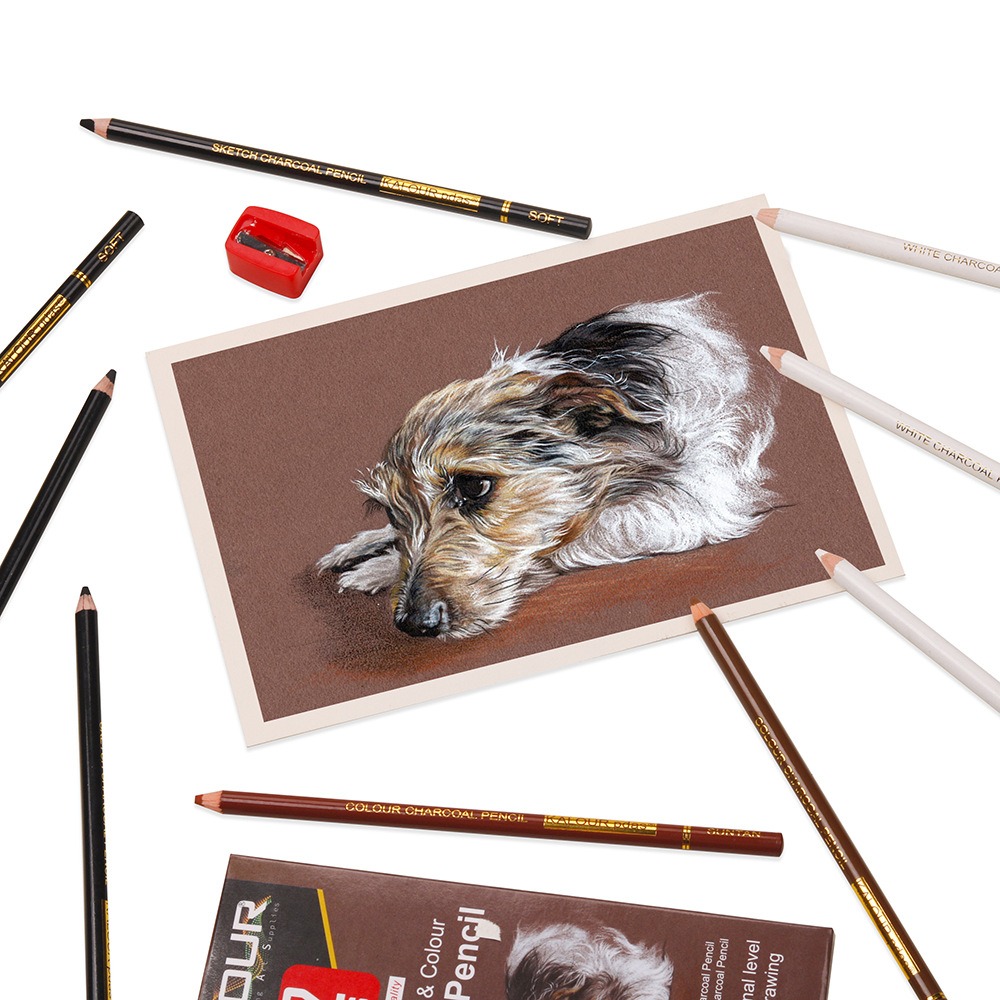 KALOUR Colored Charcoal Pencil - Chalk Pastel Set recensione e prezzo