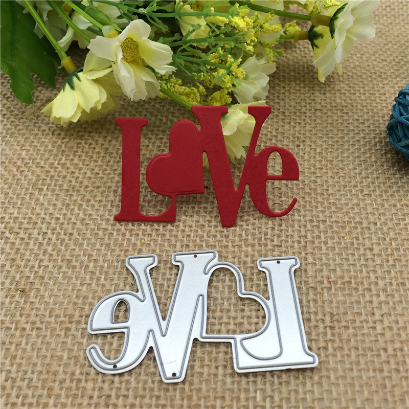 Craft Dies Cut Love Metal sten - Stencil Cutting Plotter recensione e prezzo