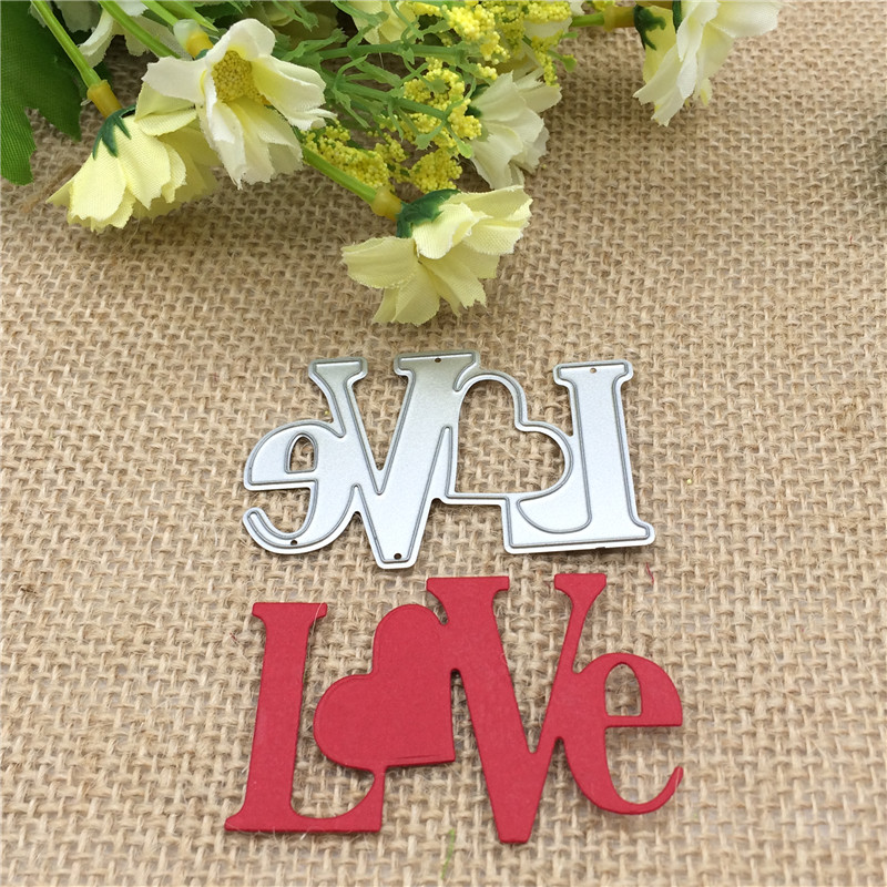 Craft Dies Cut Love Metal sten - Stencil Cutting Plotter recensione e prezzo
