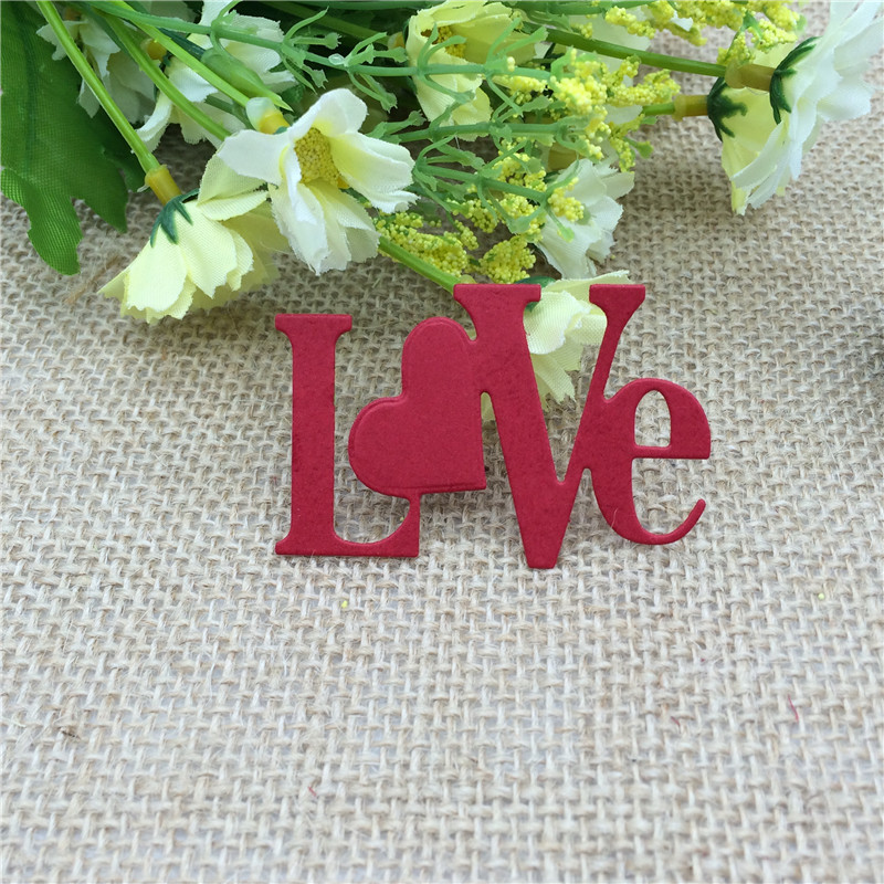 Craft Dies Cut Love Metal sten - Stencil Cutting Plotter recensione e prezzo