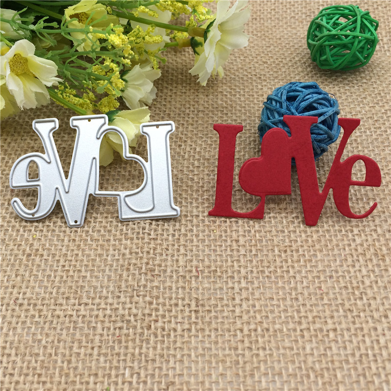 Craft Dies Cut Love Metal sten - Stencil Cutting Plotter recensione e prezzo