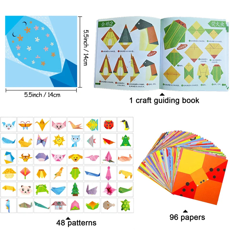 Origami Kit with 30/96 Sheets  - Art Craft Book recensione e prezzo