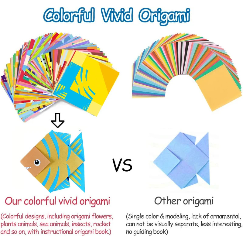 Origami Kit with 30/96 Sheets  - Art Craft Book recensione e prezzo