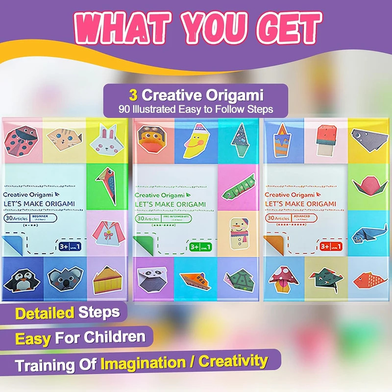 Origami Kit with 30/96 Sheets  - Art Craft Book recensione e prezzo