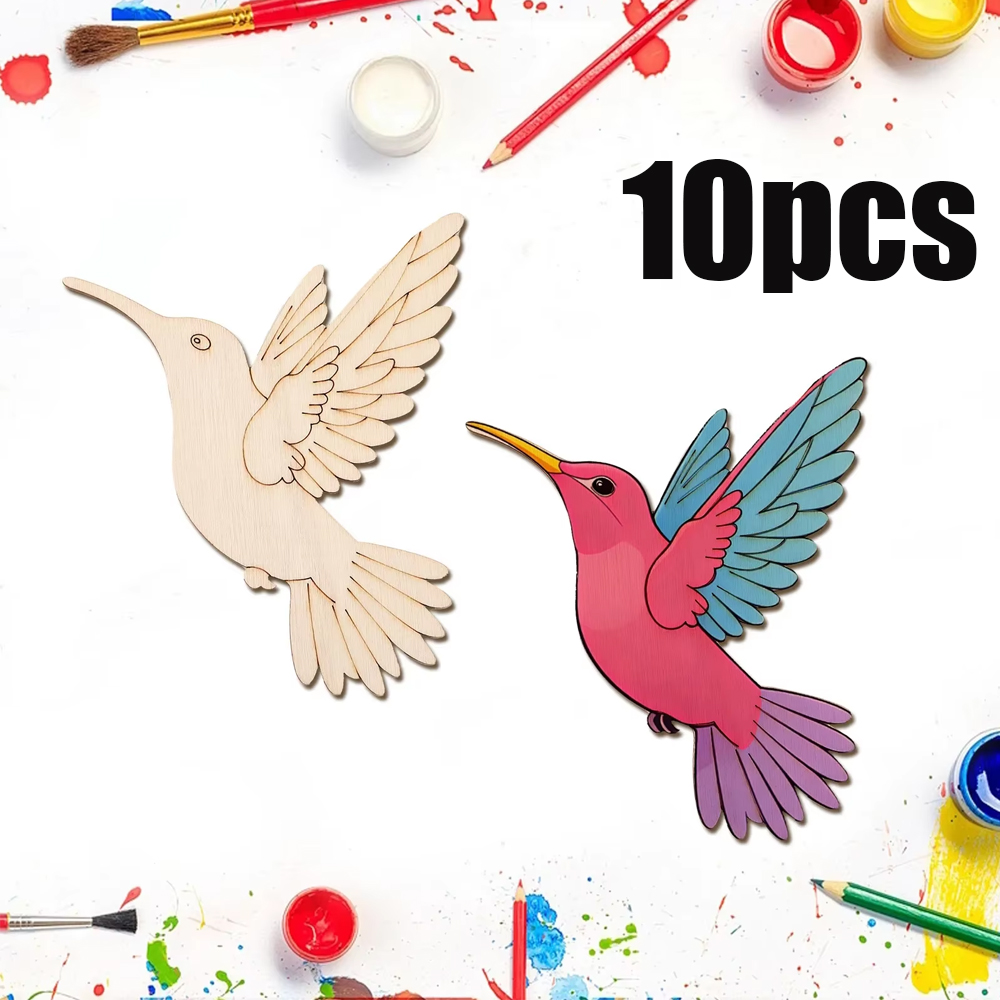 10pcs Unfinished Wood Animal B - Art & Craft Kortingscode recensione e prezzo