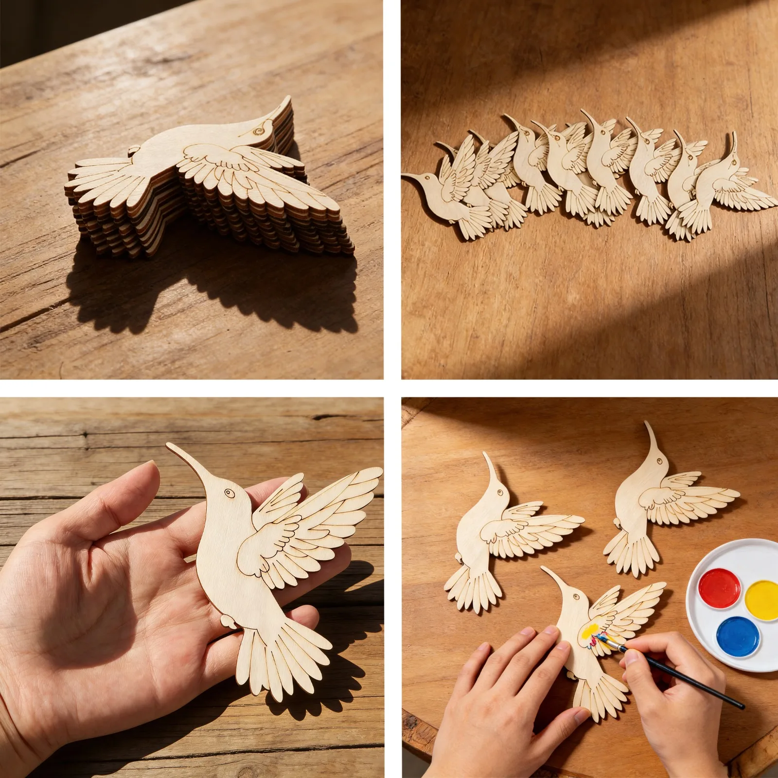 10pcs Unfinished Wood Animal B - Art & Craft Kortingscode recensione e prezzo