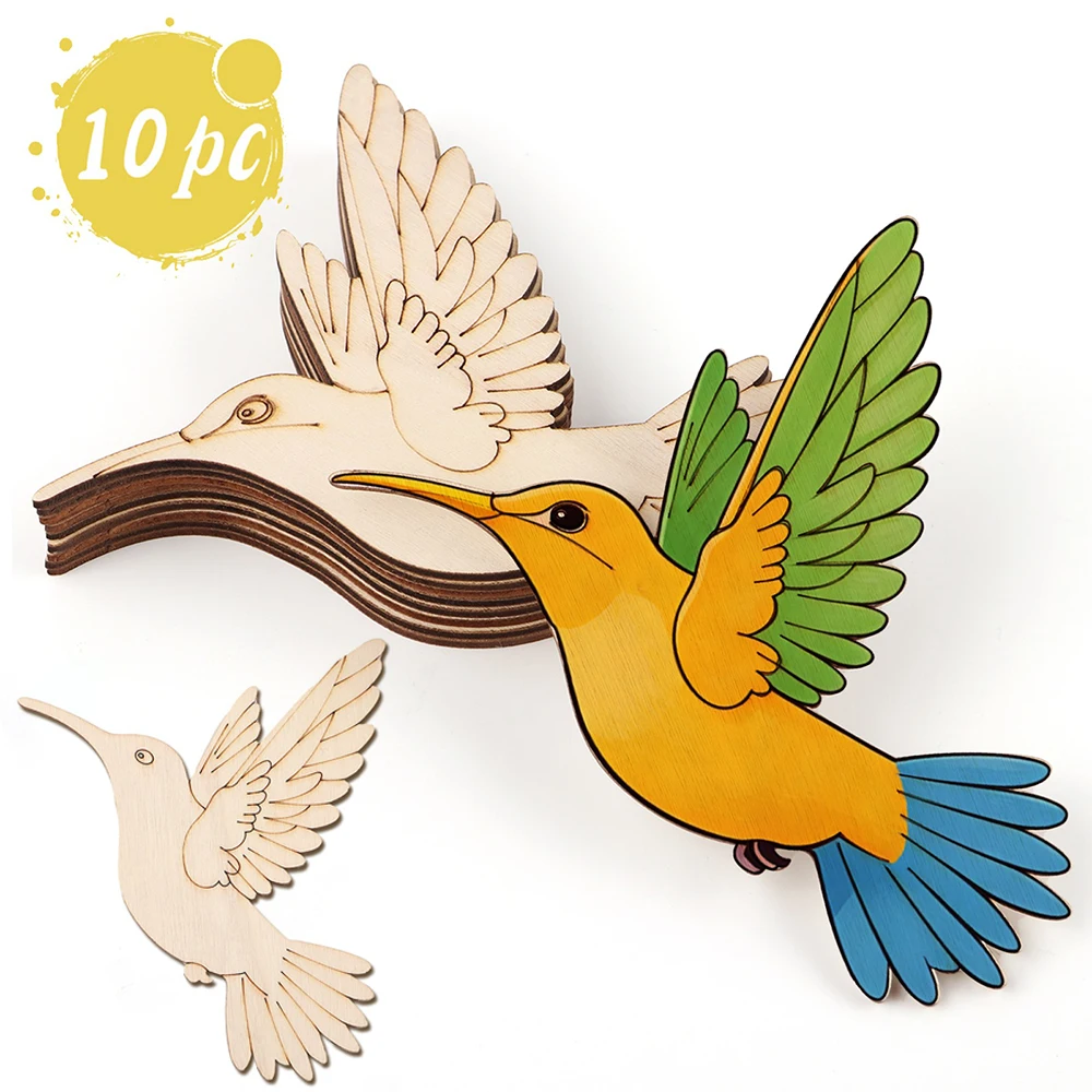 10pcs Unfinished Wood Animal B - Art & Craft Kortingscode recensione e prezzo