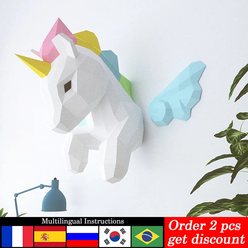 Rainbow Unicorn Animal Wall De - Art Craft Unicorn recensione e prezzo