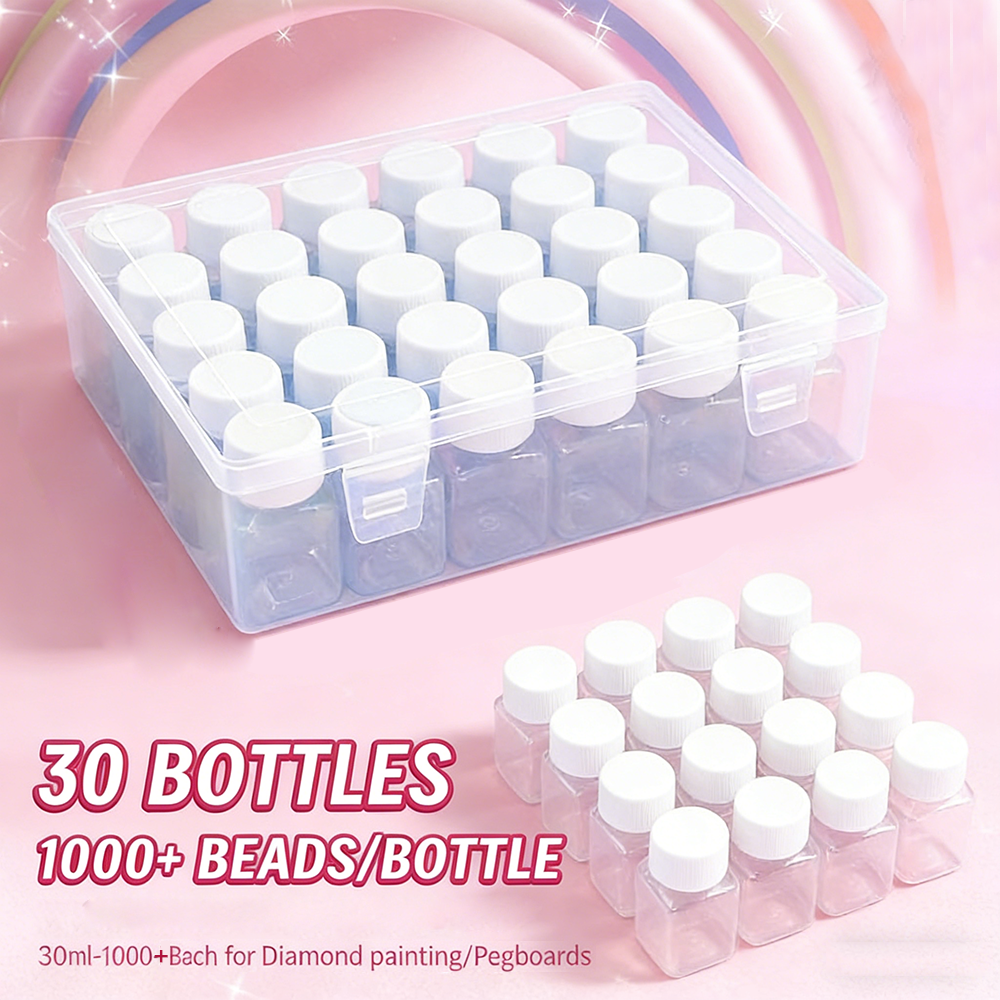 30 Pcs 30ML Square Bottle Diam - Art Craft Organizer recensione e prezzo