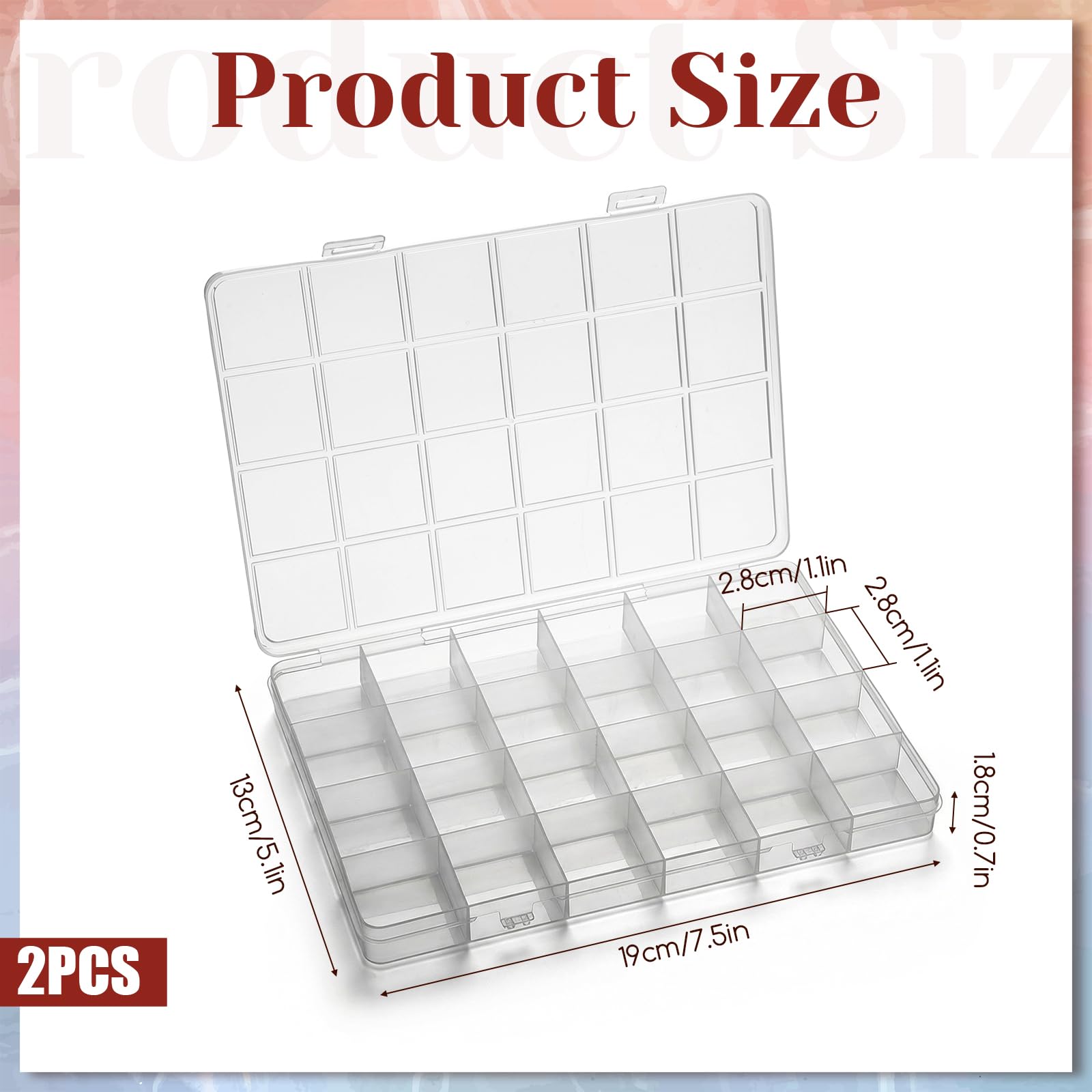 24-Grid Plastic Organizer Box  - Art Craft Organizer recensione e prezzo