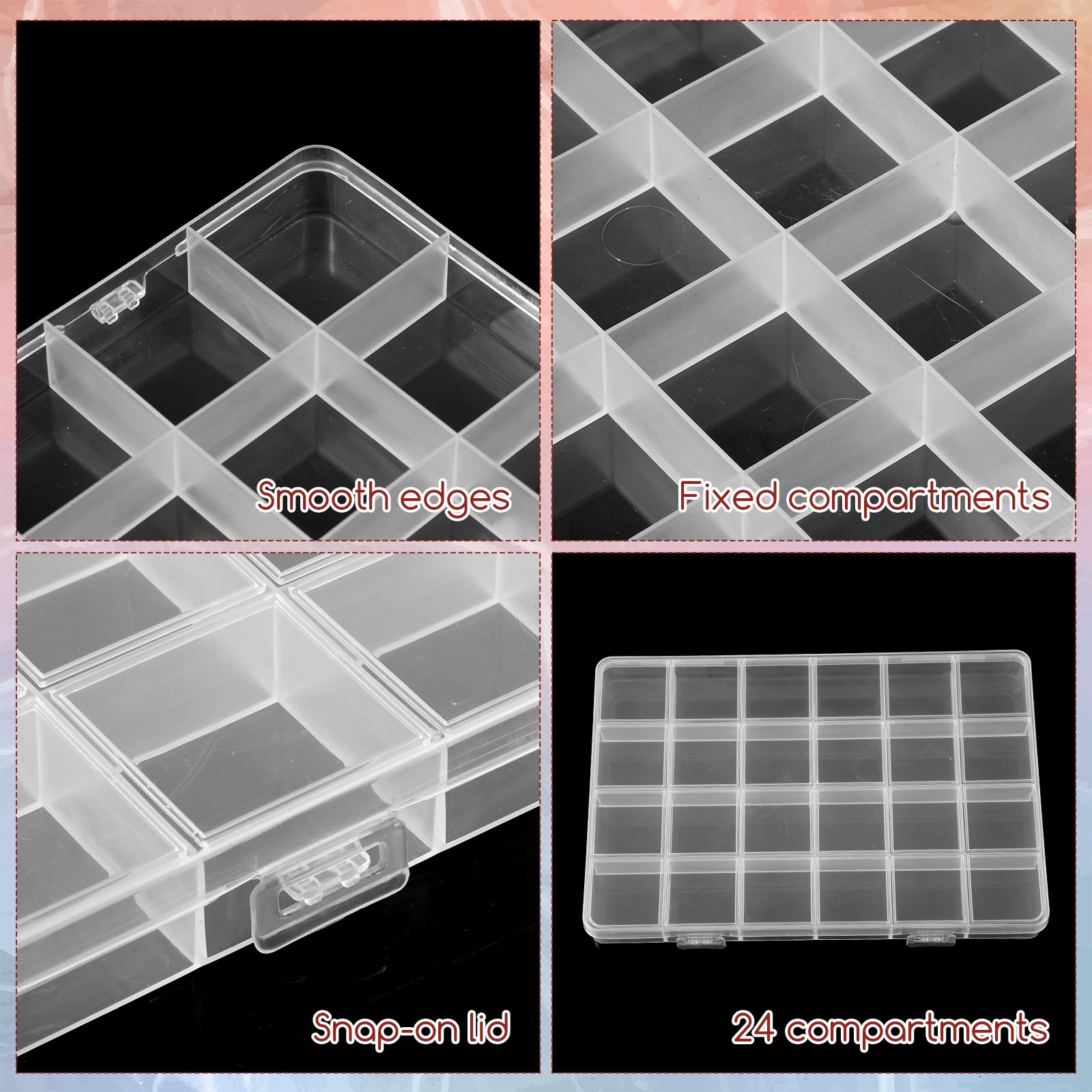 24-Grid Plastic Organizer Box  - Art Craft Organizer recensione e prezzo