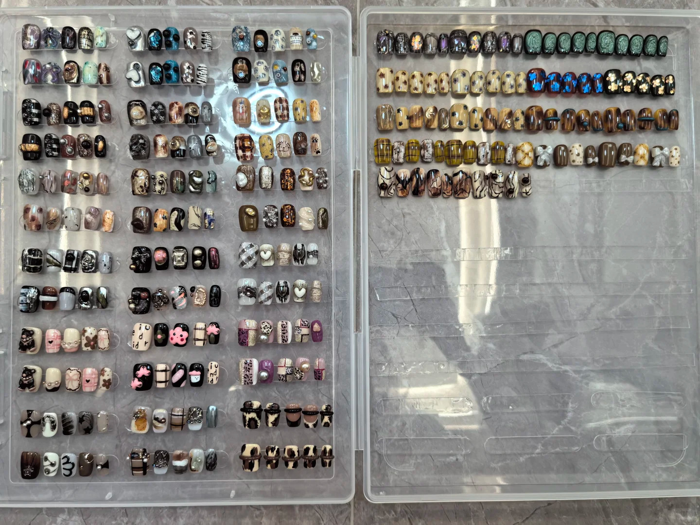 1Box Fake Nail Organizer Holde - Art Craft Book recensione e prezzo
