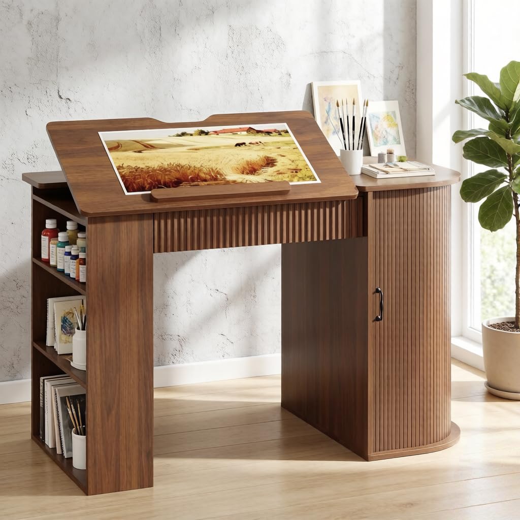 Drafting Table with Storage Ca - Art & Craft Kortingscode recensione e prezzo