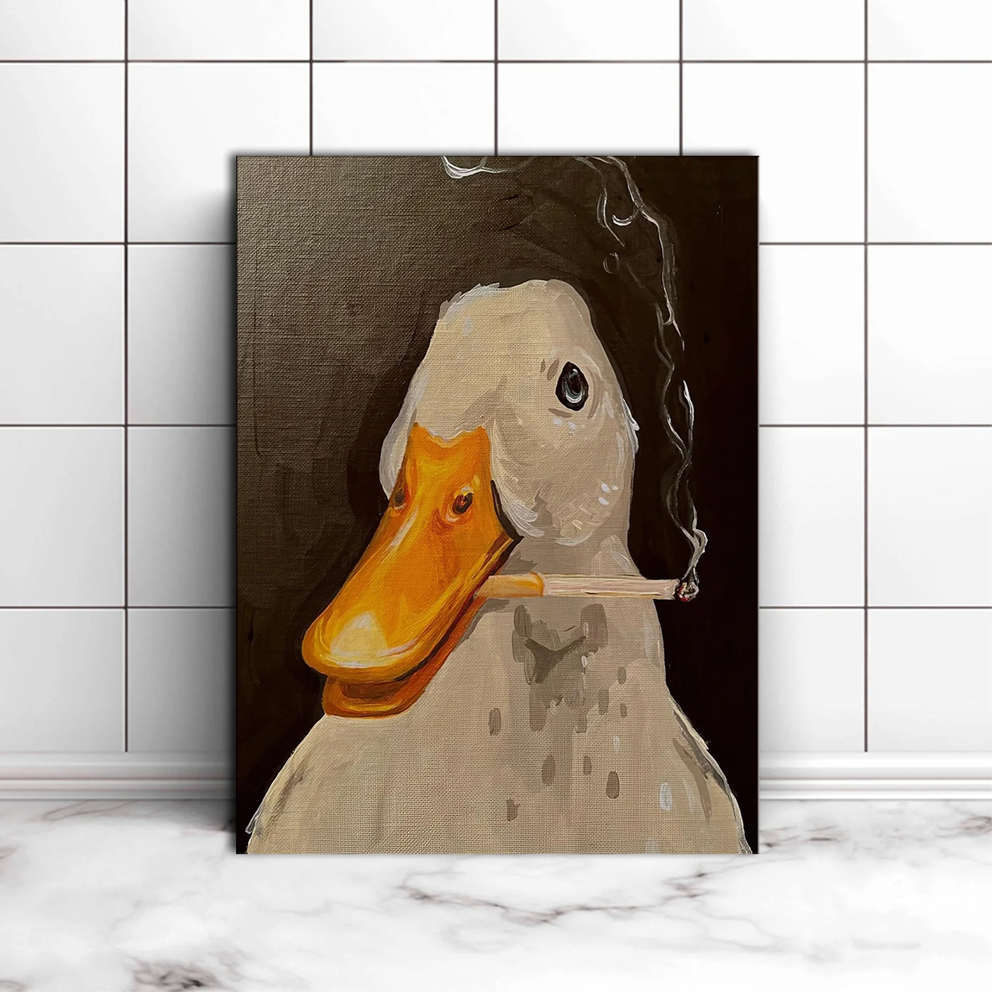 1pc Frameless Canvas Painting  - Art Craft Duck recensione e prezzo