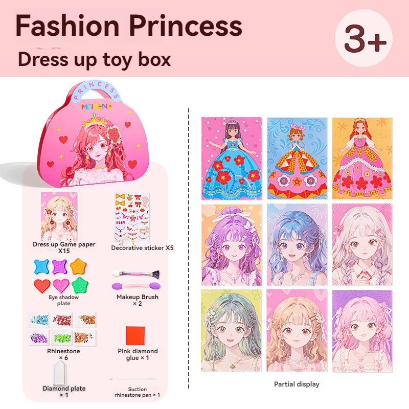 3 in 1 Princess Makeup Kit DIY - Art Craft Book recensione e prezzo