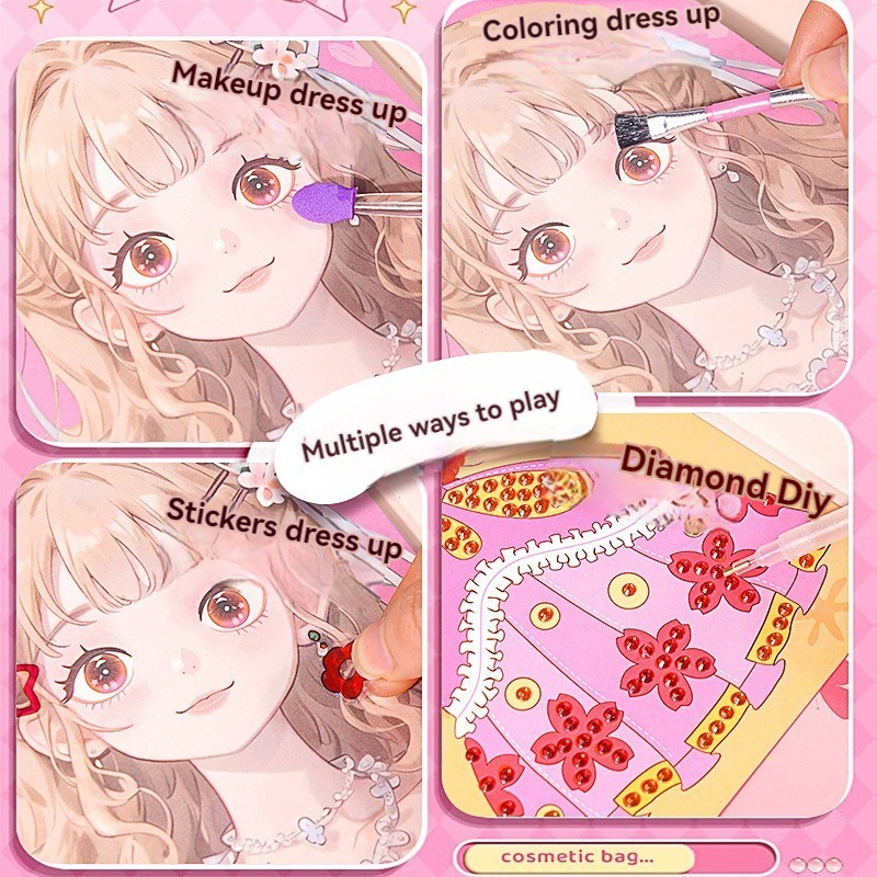 3 in 1 Princess Makeup Kit DIY - Art Craft Book recensione e prezzo