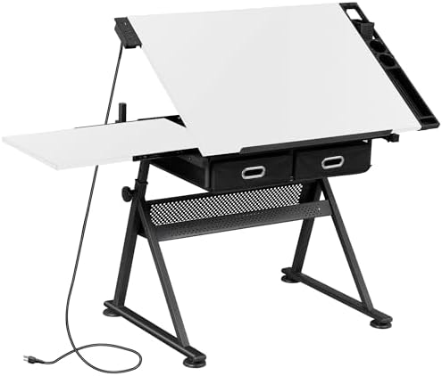 Drafting Table Drawing Desk w/ - Art & Craft Kortingscode recensione e prezzo