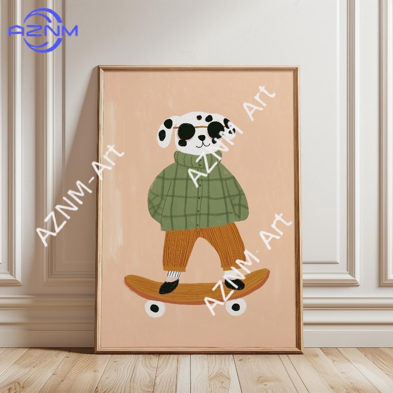 1PC Funny Animal Skateboarding - Art Craft Duck recensione e prezzo