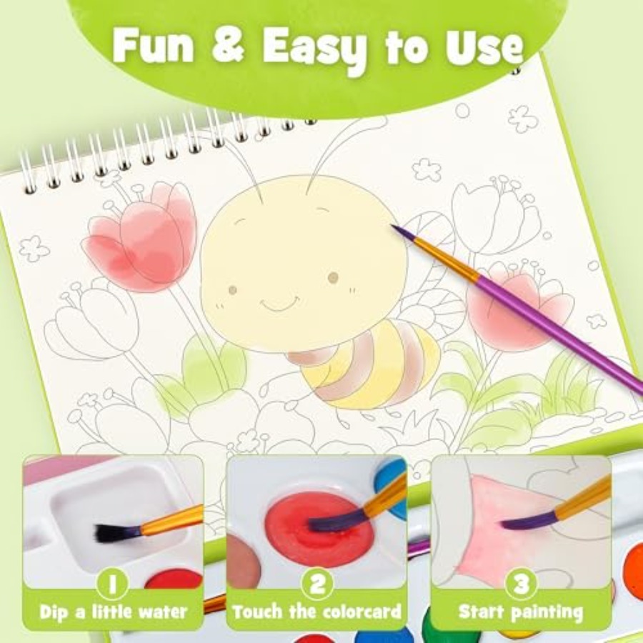 Paint with Water Books for,Wat - Art Craft Book recensione e prezzo