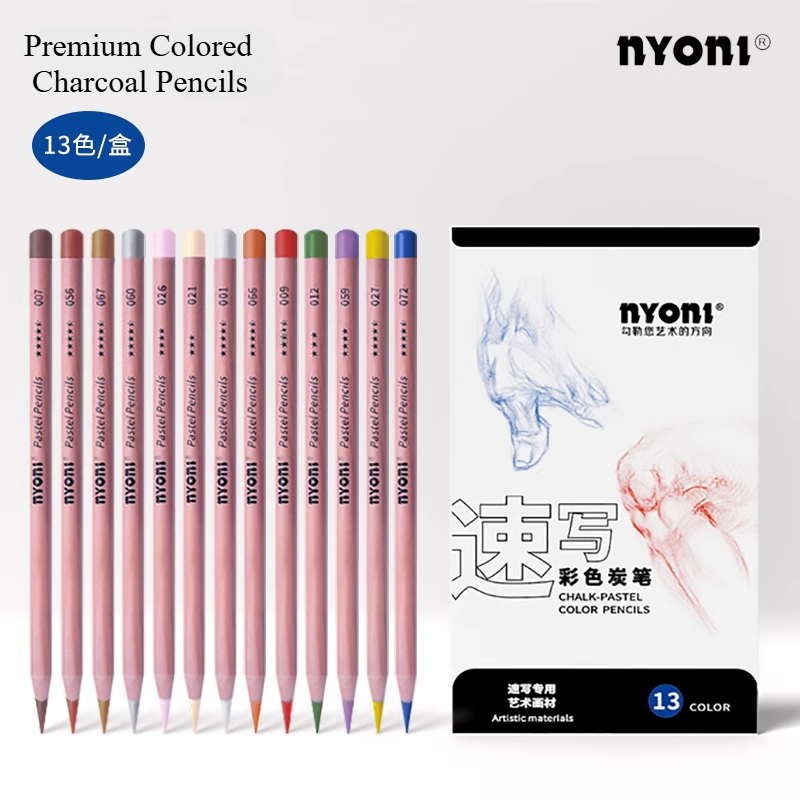 NYONI Premium Colored Charcoal - Chalk Pastel Set recensione e prezzo
